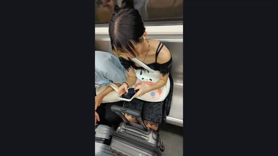❤️【巨乳】広東省地下鉄至近距離、高真空カバー、乳輪露出2【某部屋オリジナル版】24V