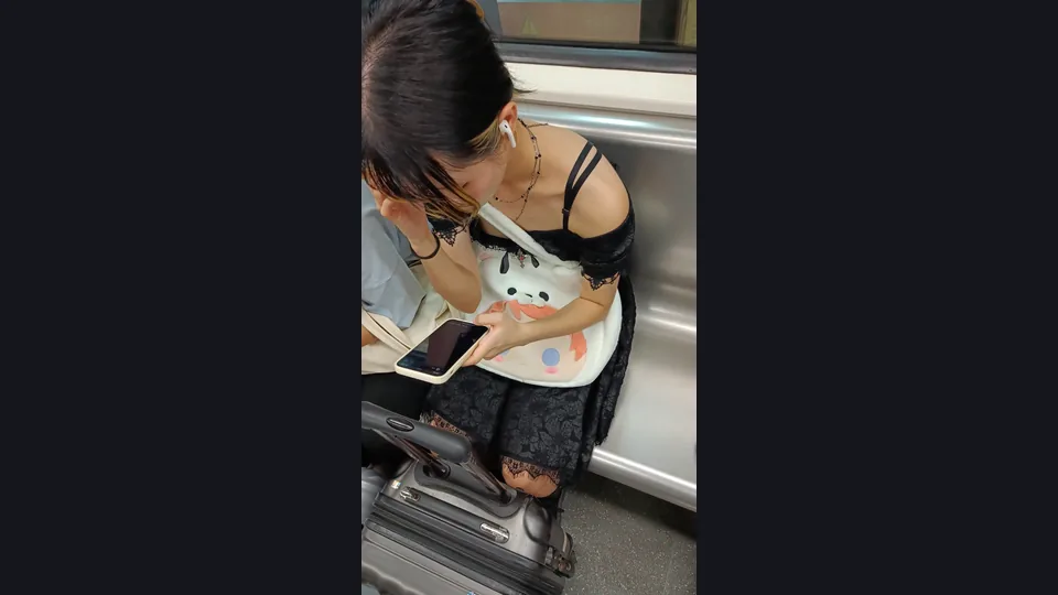 ❤️【巨乳】広東省地下鉄至近距離、高真空カバー、乳輪露出2【某部屋オリジナル版】24V