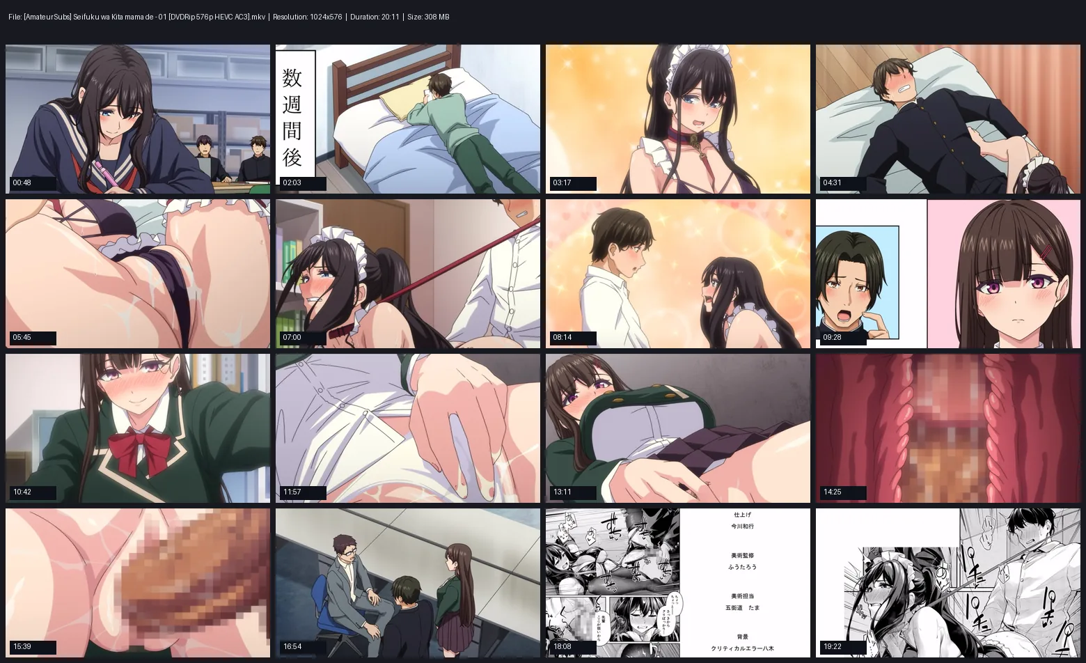 [AmateurSubs] Seifuku wa Kita mama de 01-02 (English subs) [DVDRip 576p HEVC AC3] (聖宝晶華セイントライム)