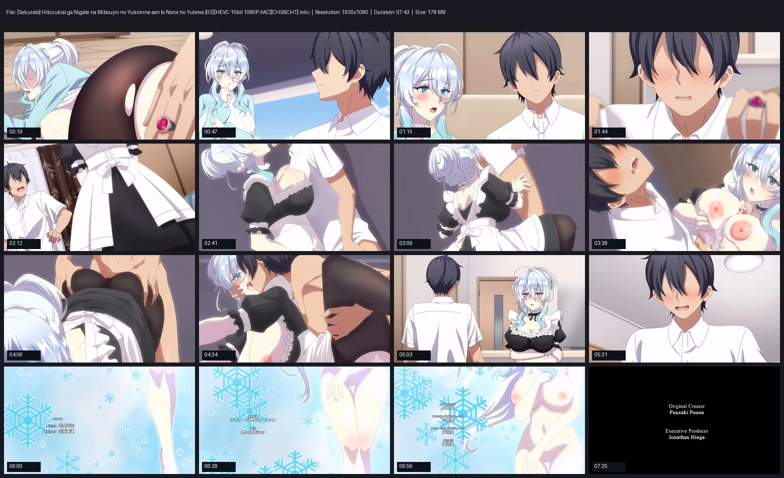 [桜都字幕组] 不擅交际的未亡人雪女与诅咒戒指 / Hitozukiai ga Nigate na Miboujin no Yukionna-san to Noroi no Yubiwa [03][1080P][简繁内封]