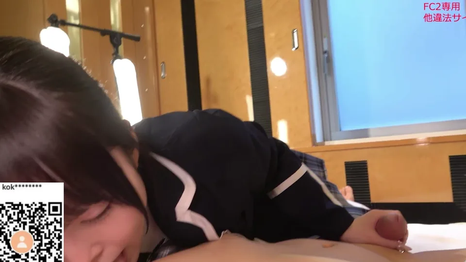 無修正、第６弾、黒髪美女、１４３㎝まいかちゃん。清楚ブレザー制服コスプレでパイパン中出し。レビュー特典無修正