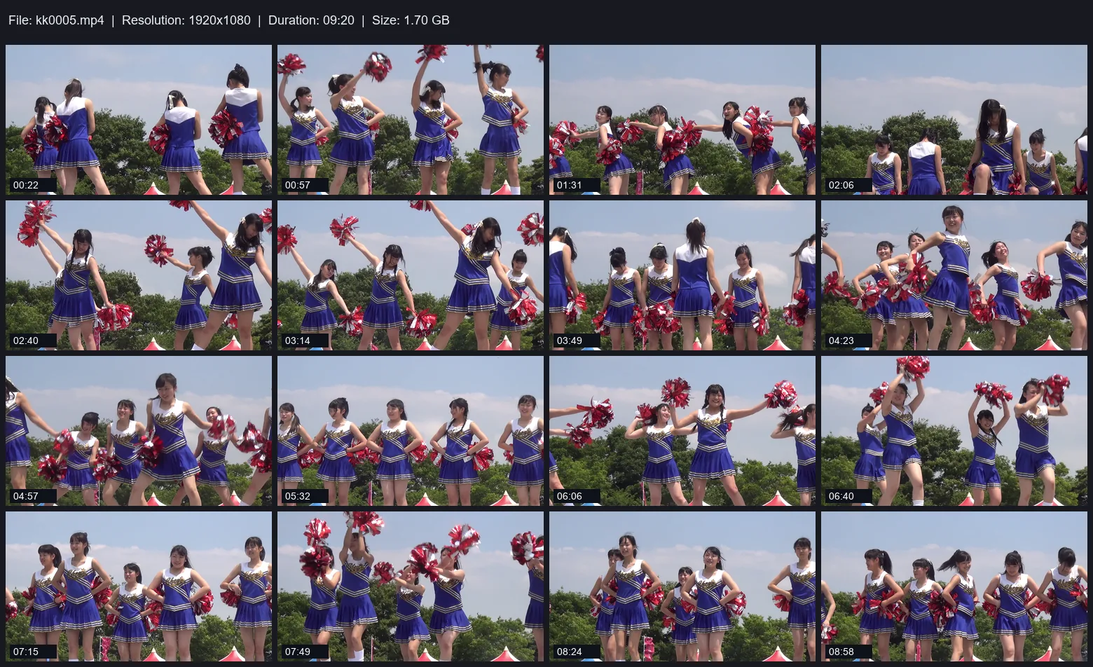 【非圧縮 高画質FHD】S級プレミアムセクシーチア　HD34-03（全4部作）, 地方スポーツイベントで応援　チア応援ダンス　パート②, P04706
