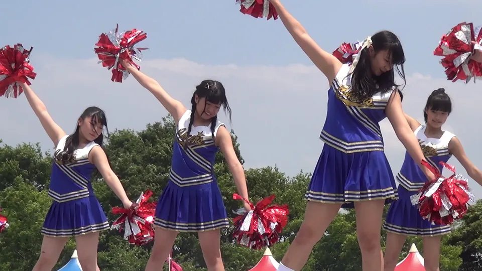 【非圧縮 高画質FHD】S級プレミアムセクシーチア　HD34-03（全4部作）, 地方スポーツイベントで応援　チア応援ダンス　パート②, P04706