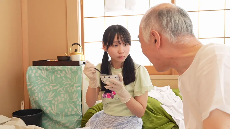 NECO-007 ベロチュウ介護 セクハラおじいちゃんに騙され生挿入チビ子宮快楽覚醒！アナルまで舐めまわし介助で剛毛まん素股！149cm天使の頑張りお世話騎乗位中出し！