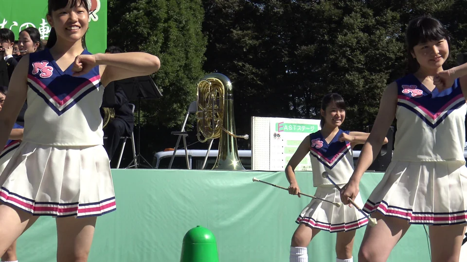地域イベ参加のバトンKチアダンス①