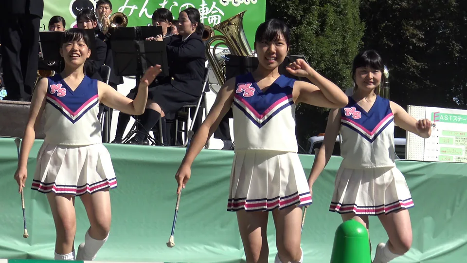 地域イベ参加のバトンKチアダンス①
