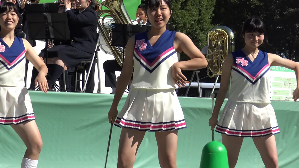 地域イベ参加のバトンKチアダンス①