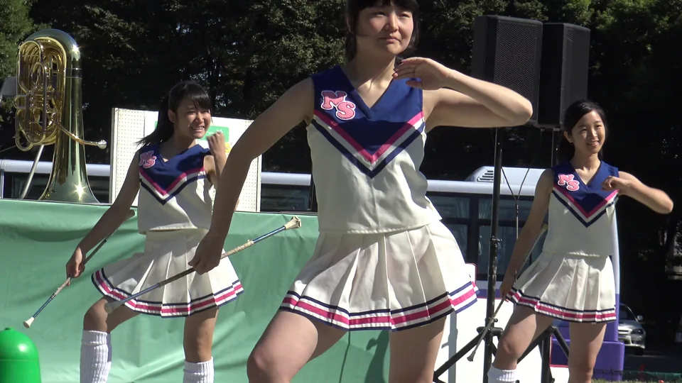 地域イベ参加のバトンKチアダンス①