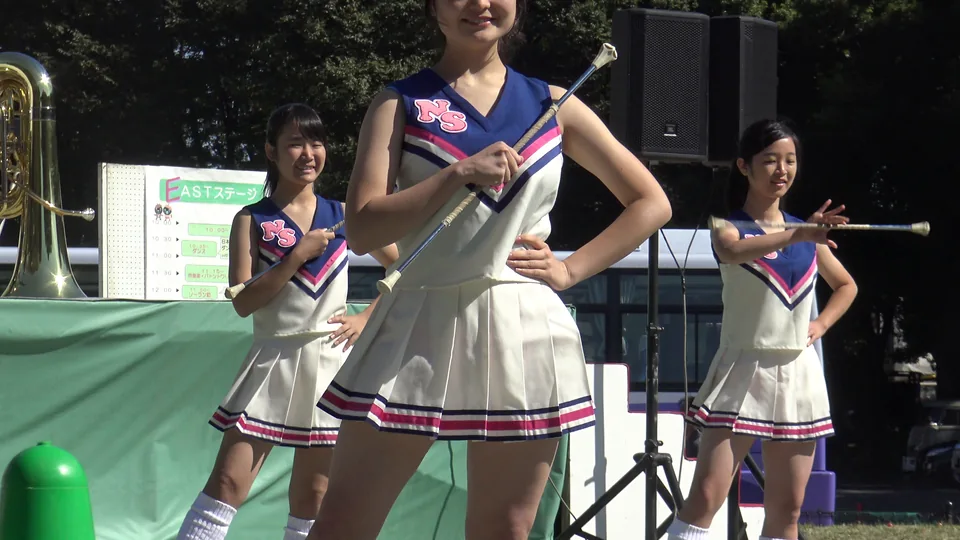地域イベ参加のバトンKチアダンス①