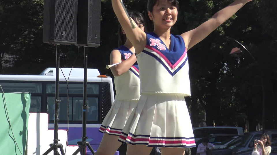 地域イベ参加のバトンKチアダンス①