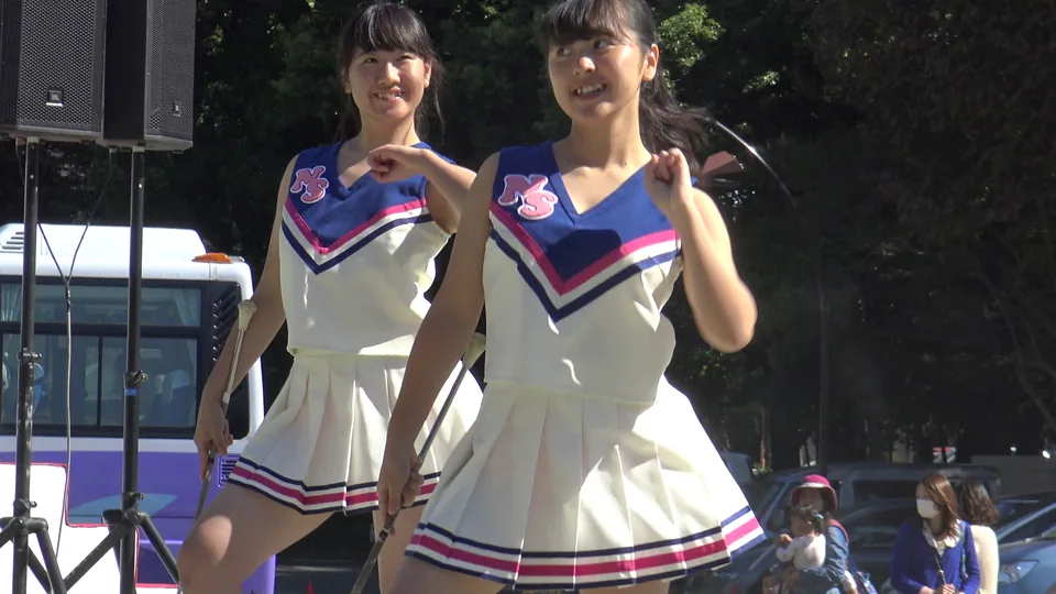 地域イベ参加のバトンKチアダンス①