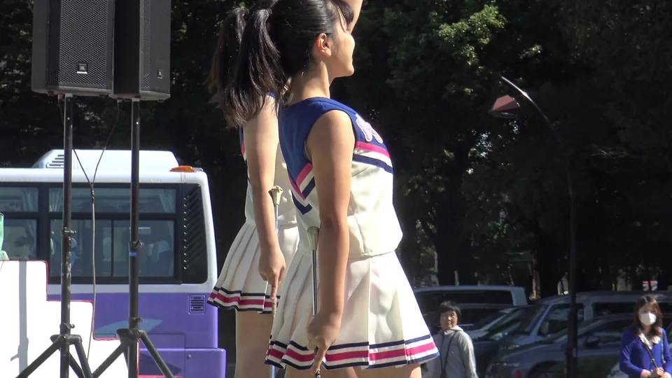 地域イベ参加のバトンKチアダンス①