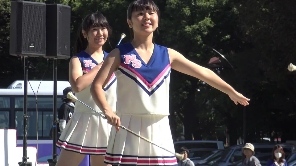 地域イベ参加のバトンKチアダンス①