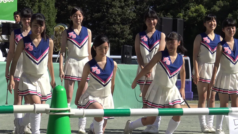 地域イベ参加のバトンKチアダンス①